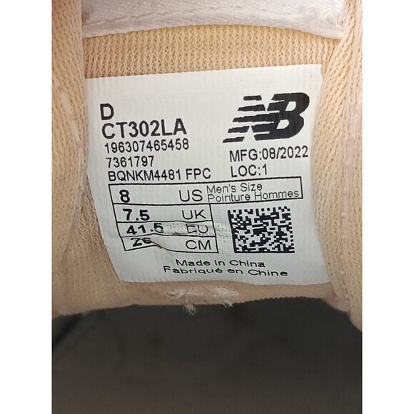 New Balance CT302 Shoes Men's 8 Triple White Sneakers - Picture 10 of 10